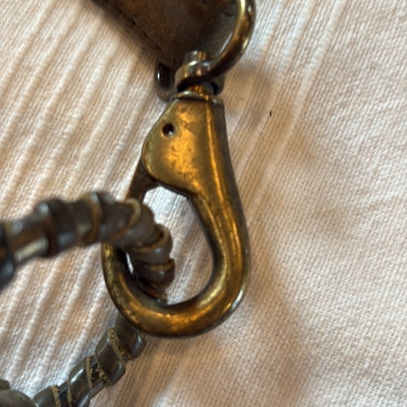 Aaneta Cleopatra Crossbody Handbag Purse olive Green boho distressed leather - Picture 15 of 15